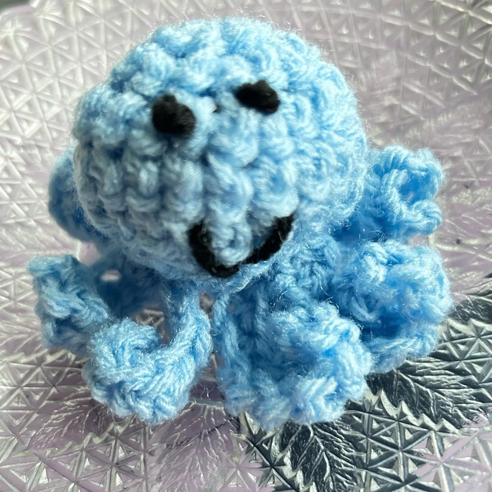 Hand Crafted Crochet Cat Toys Potent Organic Catnip Octopus Interactive Toys